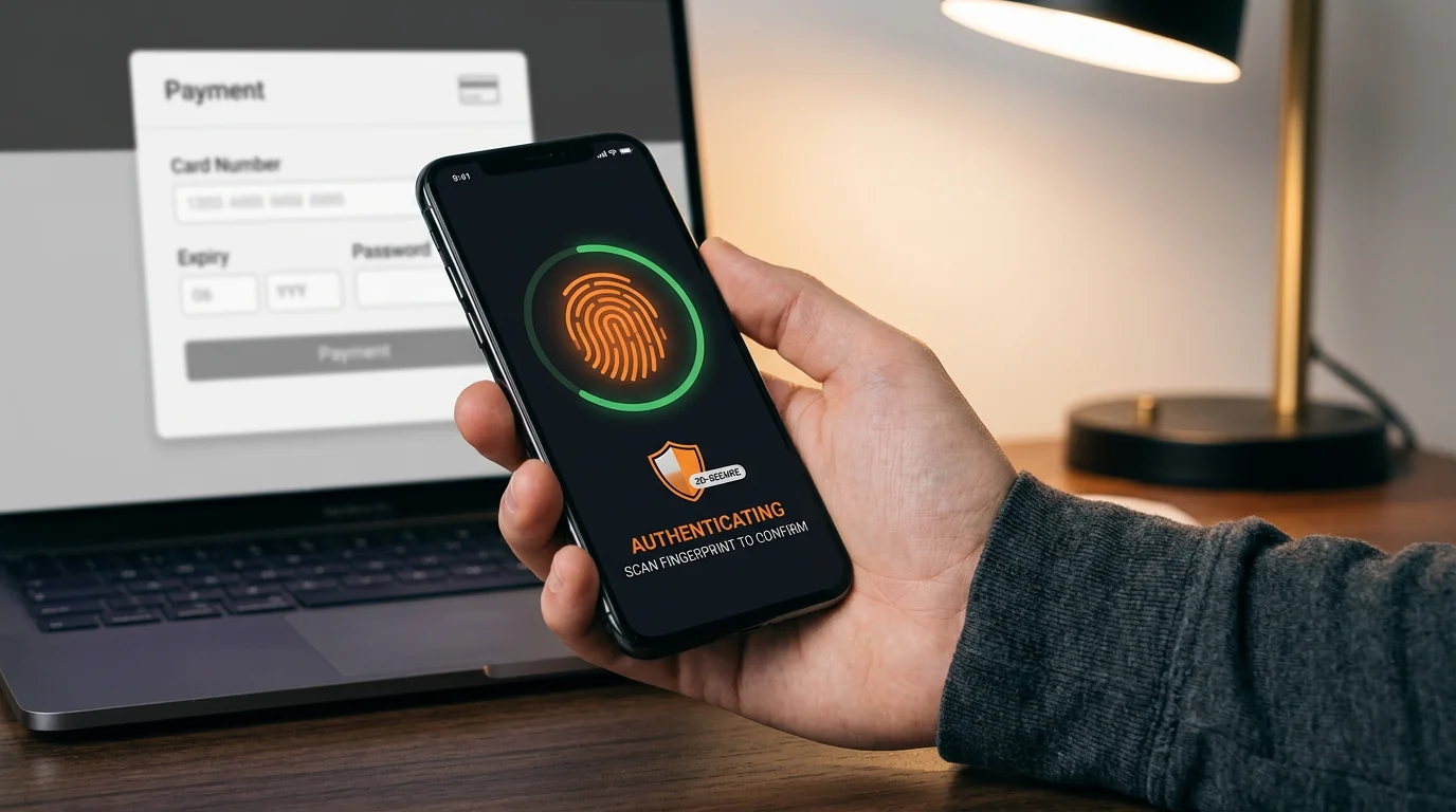 Prikaz dvofaktorske 3D Secure autentifikacije na mobilnom uređaju