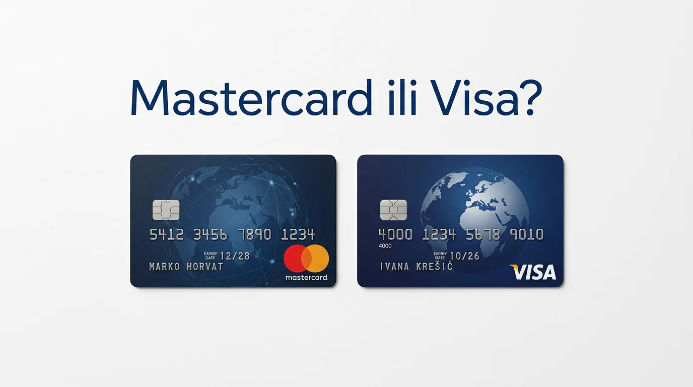 Usporedba Mastercard i Visa kartica za online klađenje s prikazom ključnih razlika